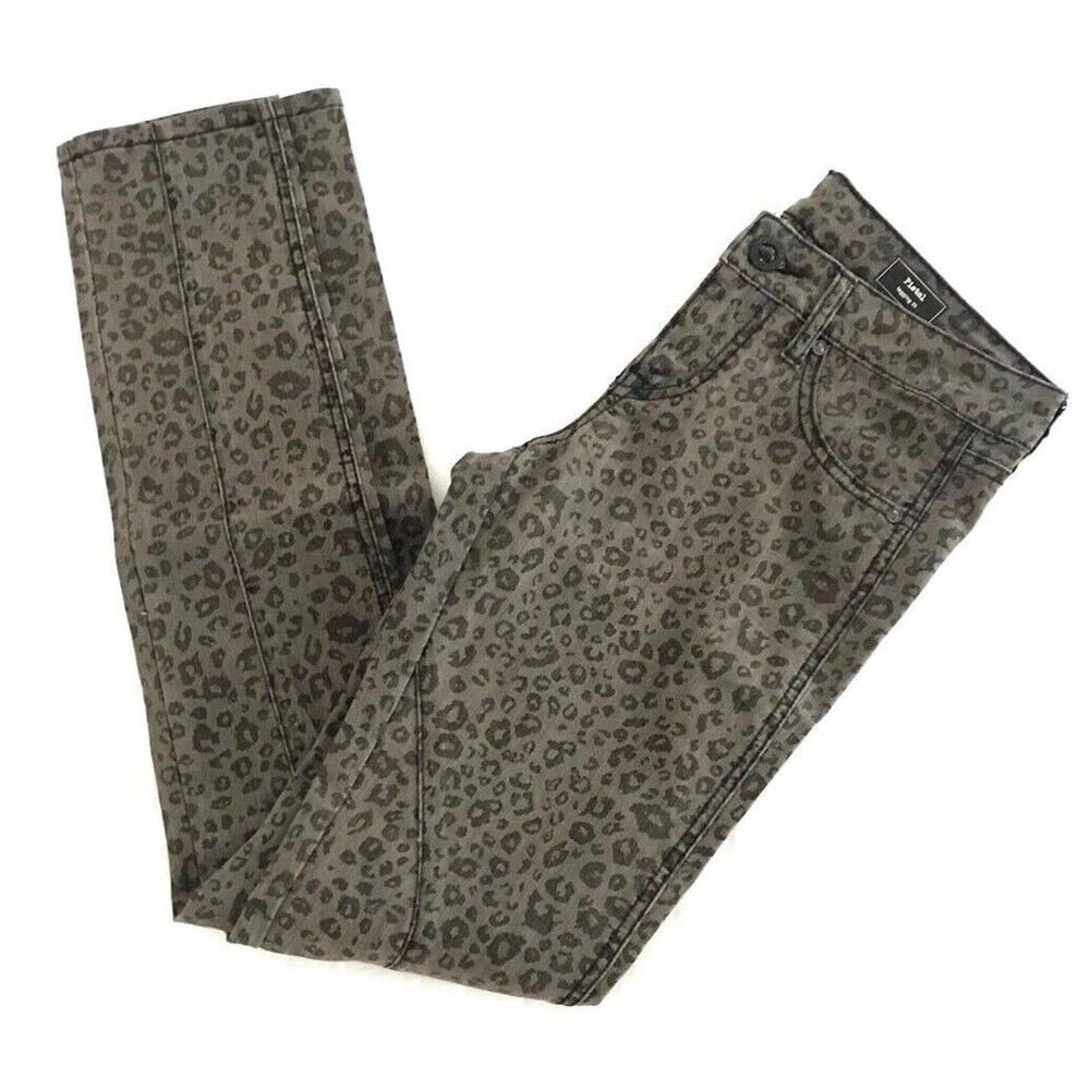 Volcom | Pistol Legging Fit Pants Size 7 Animal Print Stretch Slim Skinny Leg - Picture 7 of 12